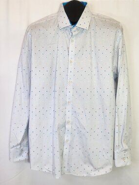 Penguin Dress Shirt by Munsingwear Heritage Slim Fit White Confetti – Size 17